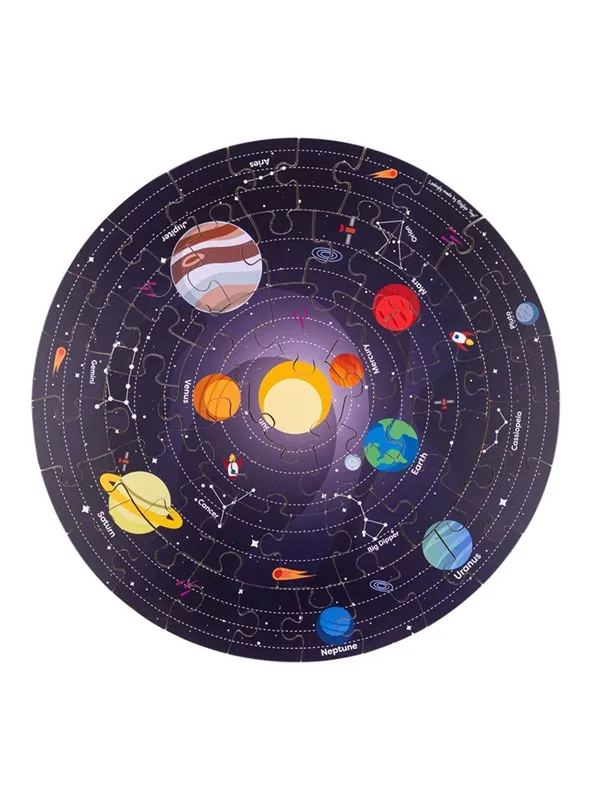 Bigjigs Floor Puzzle Solar System Round 39cm Gulv