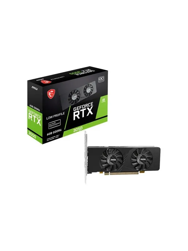 MSI GeForce RTX 3050 LP E OC - 6GB GDDR6 RAM - Grafikkort
