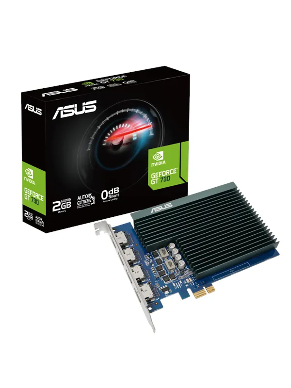 ASUS GeForce GT 730 Silent - 2GB GDDR5 RAM - Grafikkort