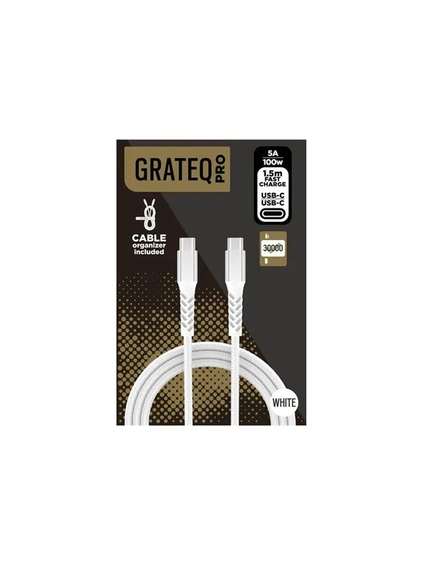 Grateq PRO - USB-C cable - 24 pin USB-C to 24 pin USB-C - 1.5 m