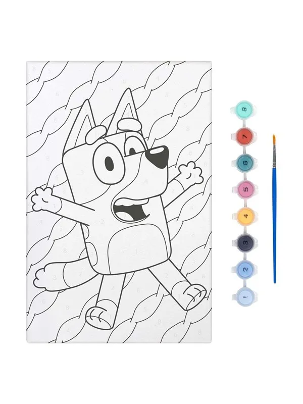 Creative Craft Group Bluey Paint by Number Canvas - 29.7 x 19.5 cm