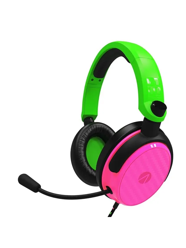 STEALTH C6-100 - Neon Green / Pink - Wired Headset - Sony PlayStation 4