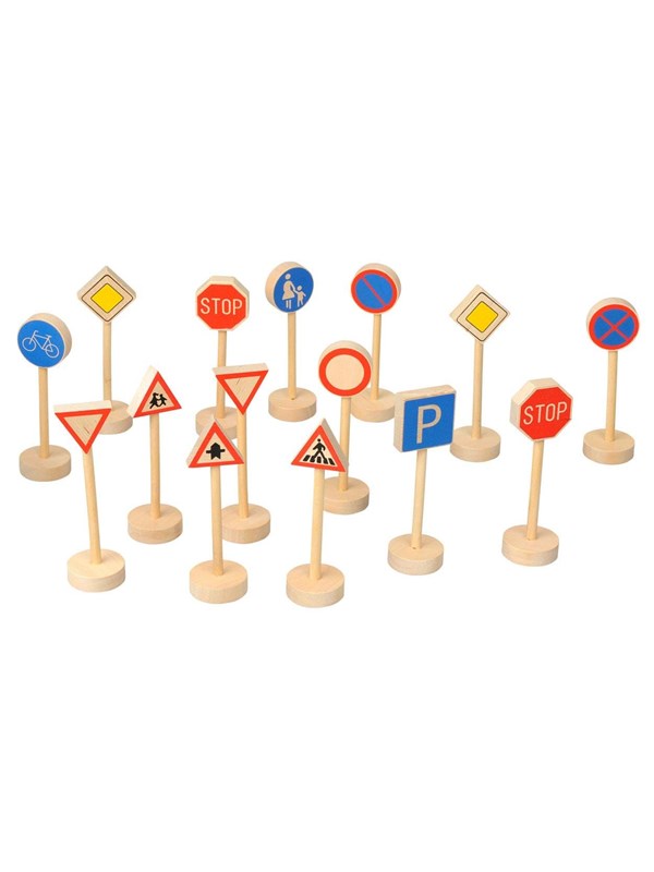 Goki Wooden Traffic Sign Set