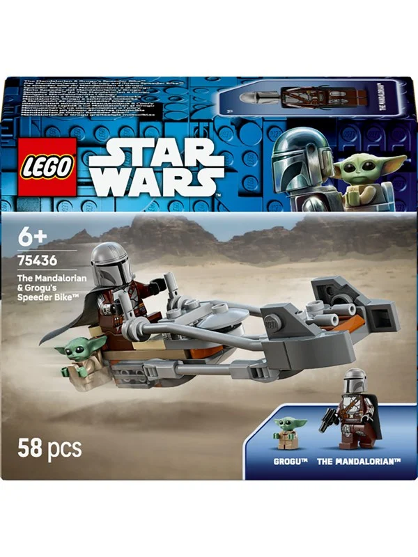 LEGO Star Wars 75436 Mandalorianeren og Grogus speedersykkel
