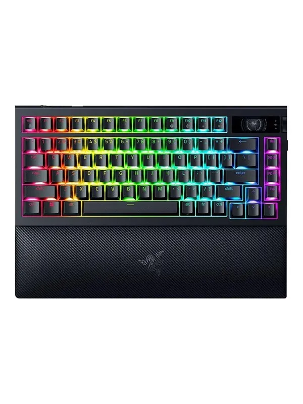 Razer BlackWidow V4 75% Pro Wireless Hotswap - Tactile Mechanical - Gamingtastatur - Uten numpad - Engelsk (USA) - Svart