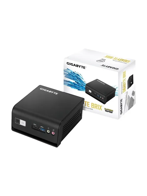 GIGABYTE BRIX GB-BLPD-5005R (rev. 1.0) - Ultra Compact PC Kit - Pentium Silver J5005 1.5 GHz - 0 GB - no HDD