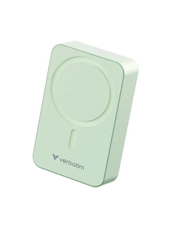 Verbatim Charge 'n' Go Essentials wireless power bank - magnetic - 24 pin USB-C - 35 Watt Nødlader - 20000 mAh