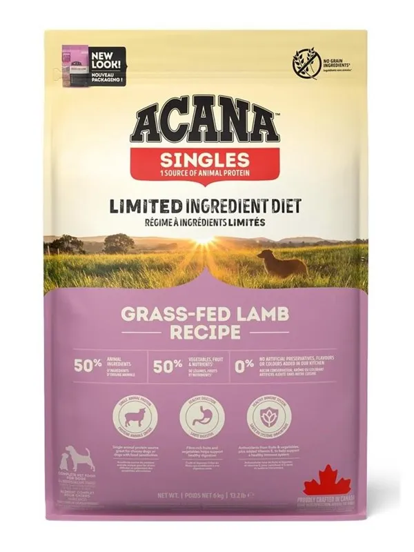 Acana Grass-fed Lamb Dry Dog Food 6kg