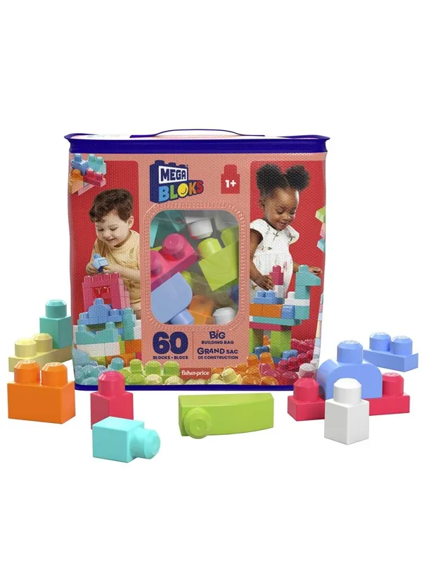 MEGA BLOCKS First Builders Big Building Bag 60 pcs