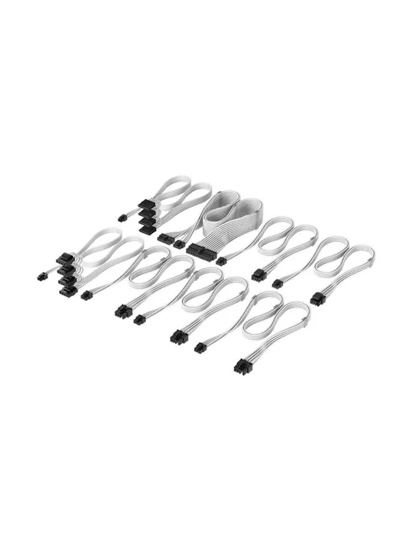 Corsair Elite Premium Individually Sleeved Type-5 PSU Cables Pro Kit - Hvit