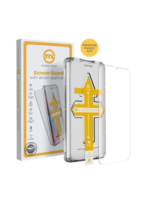 Mobile Origin Screen Guard with arrow applicator - Samsung Galaxy A15