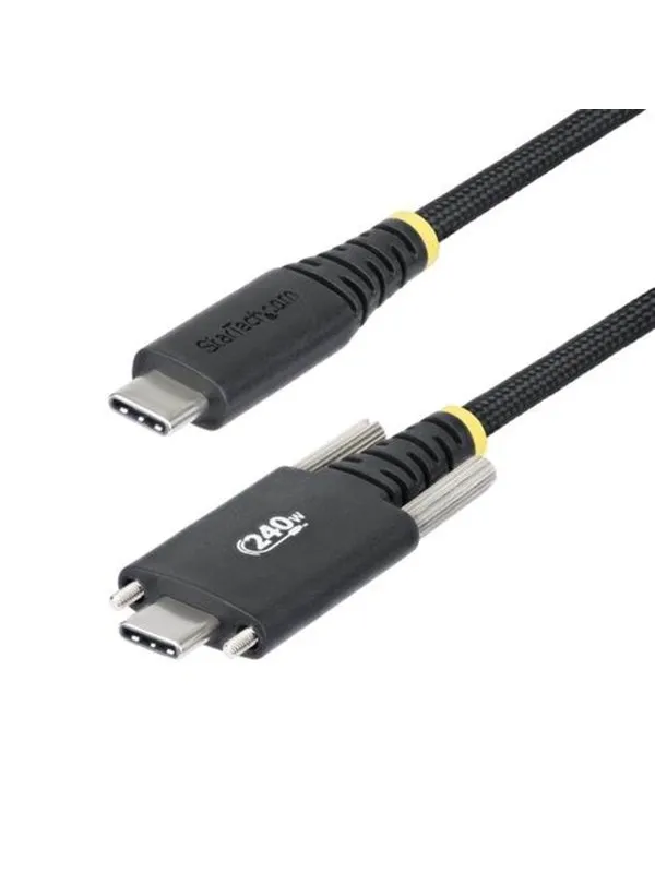 StarTech.com 6.6ft (2m) USB-C Charging Cable 240W Silicone Jacket - USB-C cable - 24 pin USB-C to 24 pin USB-C - 2 m