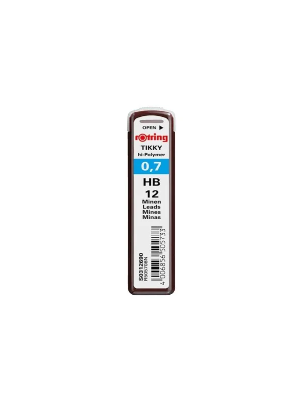 Rotring Lead Refills | 0.7 mm | HB hardness | 12 leads