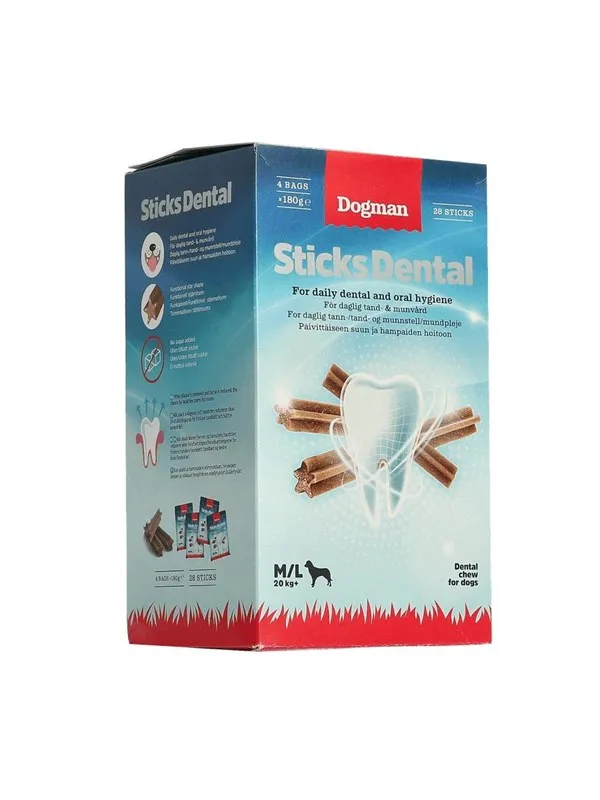 Dogman Sticks Dental Box M/L (28-Pack)