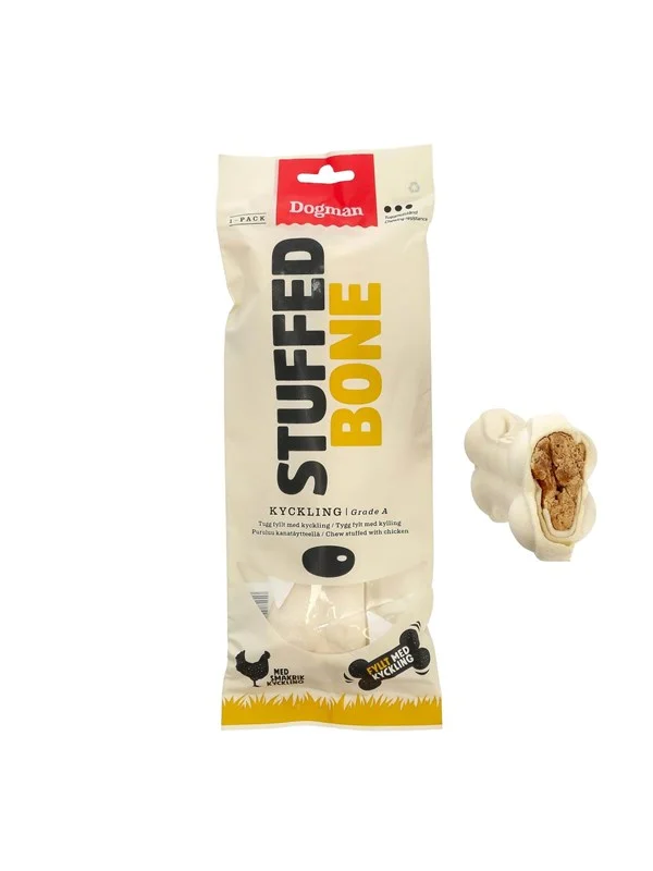 Dogman Chicken Stuffed Bone Dog Treat (1-Pack)
