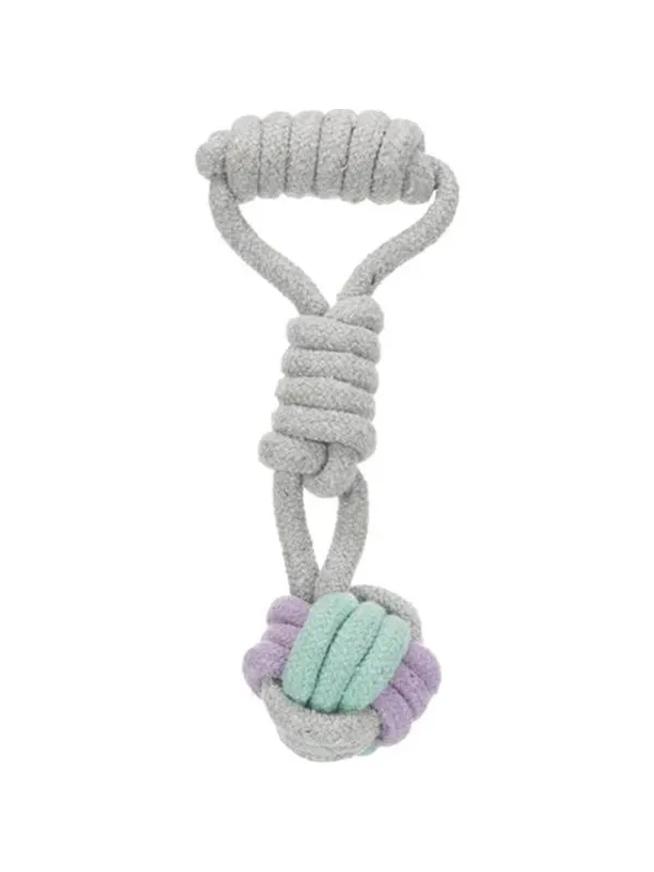 Trixie Junior Playing Rope with Woven-in Ball ø 6 cm/23 cm