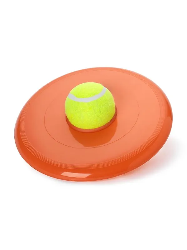 Dogman Frisbee med Tennisball Mix Assorterte Farger 22cm