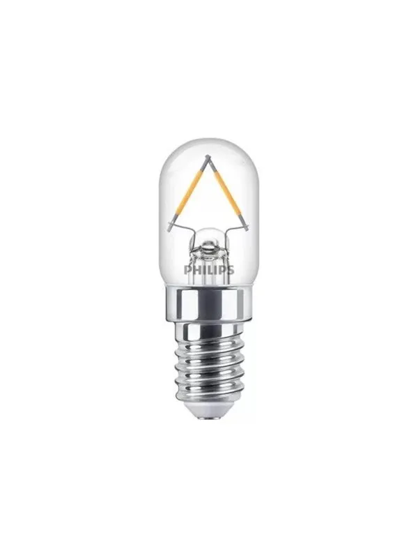 Philips LED-lyspære T20 1.5W/827 (15W) clear E14