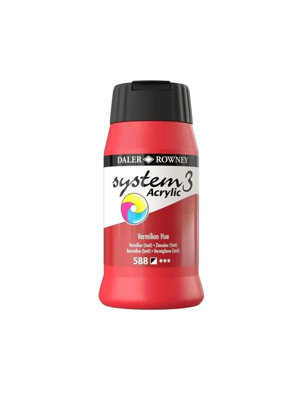 Daler-Rowney System3 500 ml Vermilion Hue