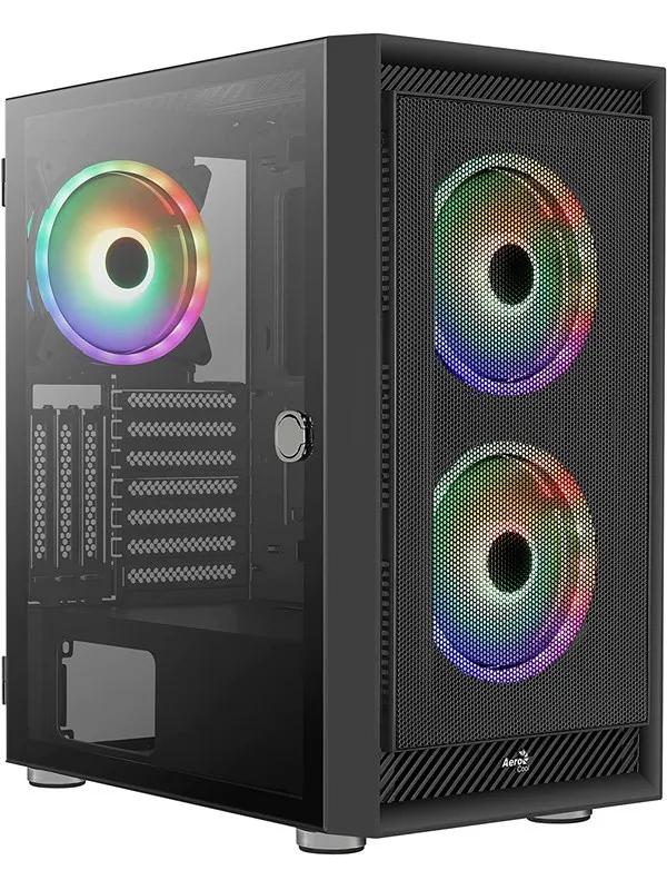 AeroCool Geh Midi Graphite black v3 MicroATX/ATX/M - Kabinett - Tower - Svart