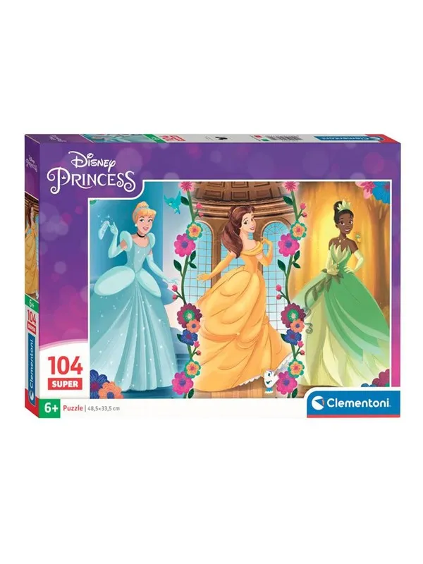Clementoni Jigsaw Puzzle Super Color Disney Princess 104pcs. Gulv