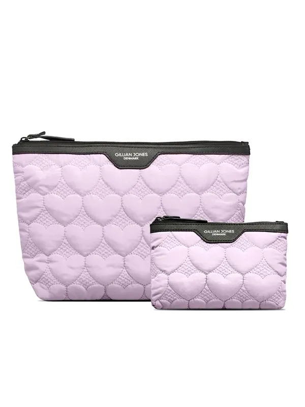 Gillian Jones Urban Travel 2-Piece Set - Purple Hearts