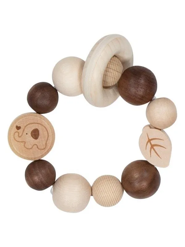 Goki Wooden Gripping Ring Elephant