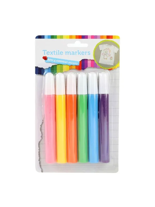 Toi-Toys Textile markers Tropical 6 pcs.
