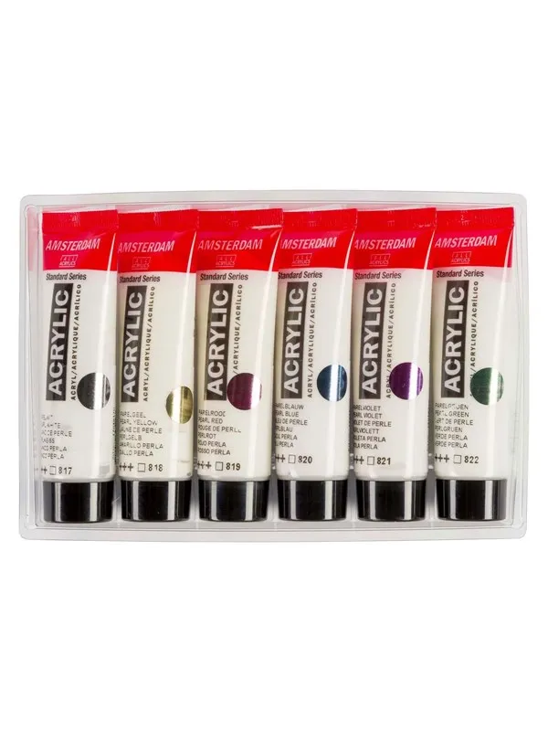 Bruynzeel Amsterdam Standard Series Acrylic Paint Pearl Set 20ml 6 pcs.