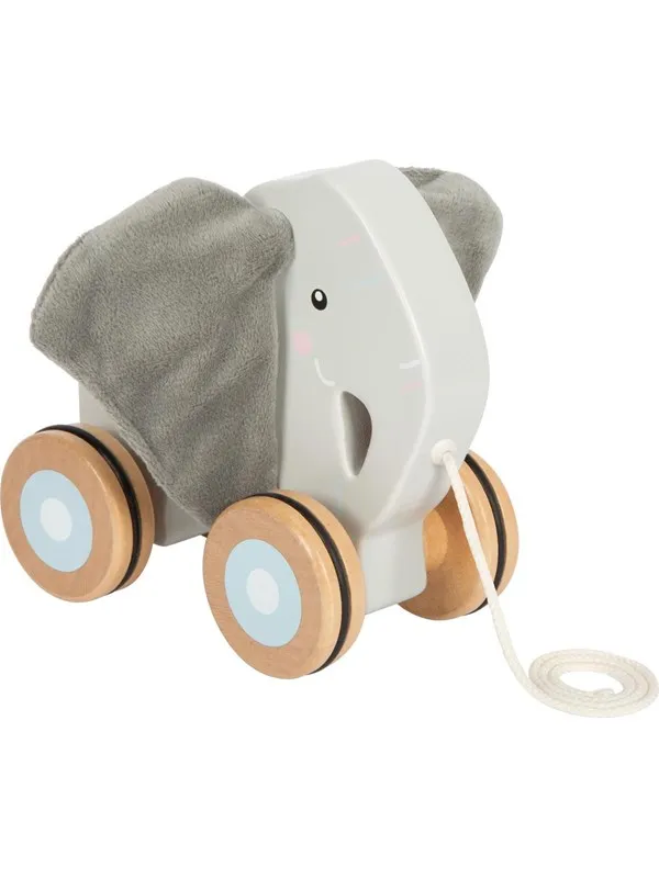 Small Foot - Wooden Elephant with Crinkly Ears