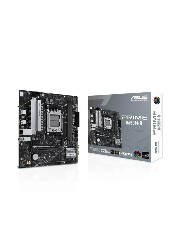 ASUS PRIME B650M-R Hovedkort - AMD B650 - AMD AM5 socket - DDR5 RAM - Micro-ATX
