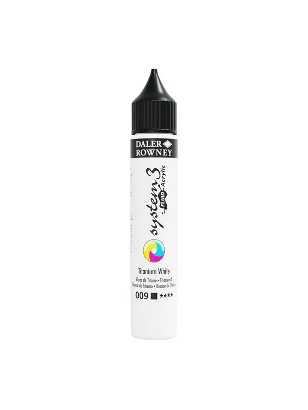 Daler-Rowney System3 Fluid Acrylic 29.5 ml Titanium White