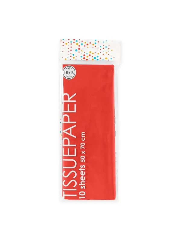 Globos Tissue Paper 10 Sheets Red 50x70cm