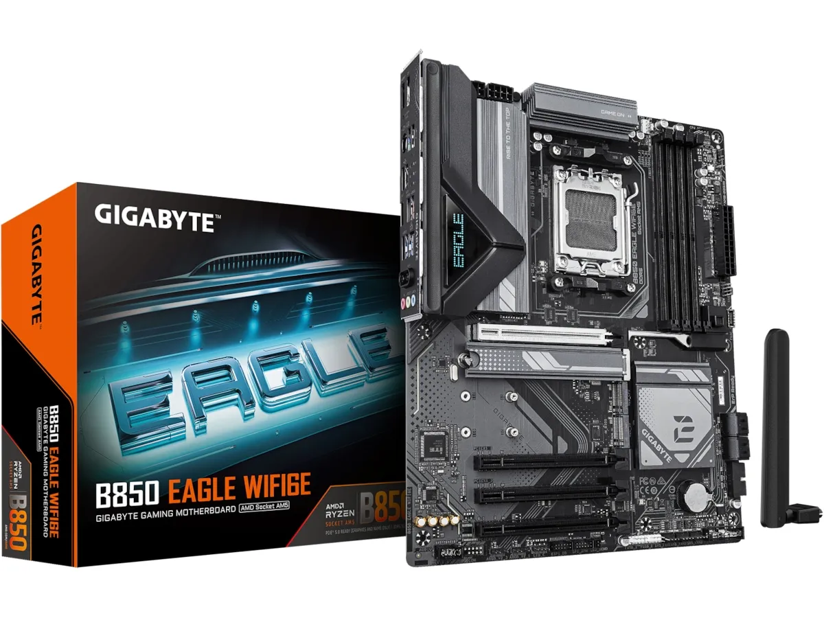 GIGABYTE B850 EAGLE WIFI6E Hovedkort - AMD B850 - AMD AM5 socket - DDR5 RAM - ATX