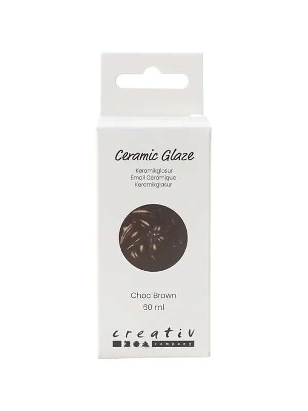 Creativ Company - Ceramic Glaze 984-1101 C Opaque Chocolate Brown - 60ml