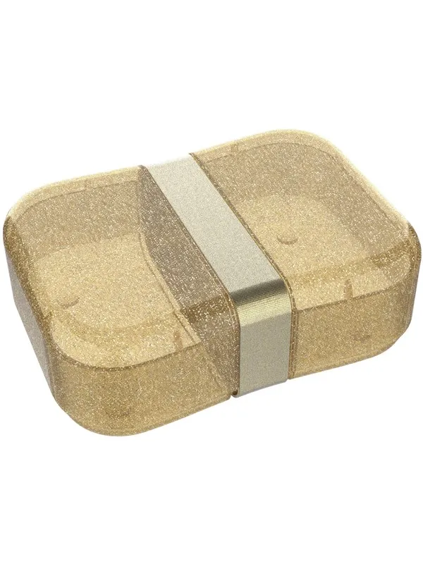 Euromic LUNCH BUDDIES Glitter lunch box w/strap GOLD