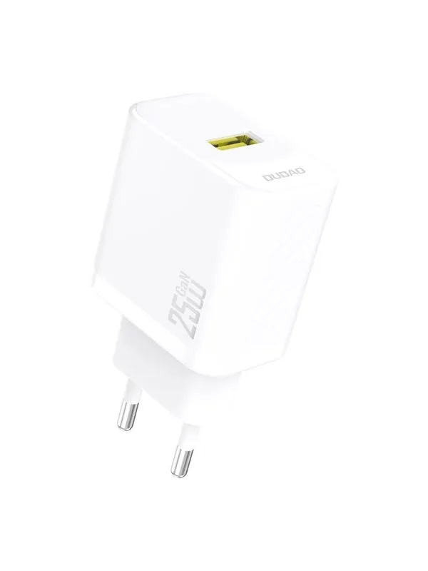 Dudao A27S 25W GaN USB-A Charger - White