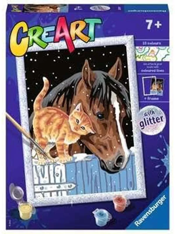Ravensburger CreArt Paint by Numbers - Friends in the Stable
