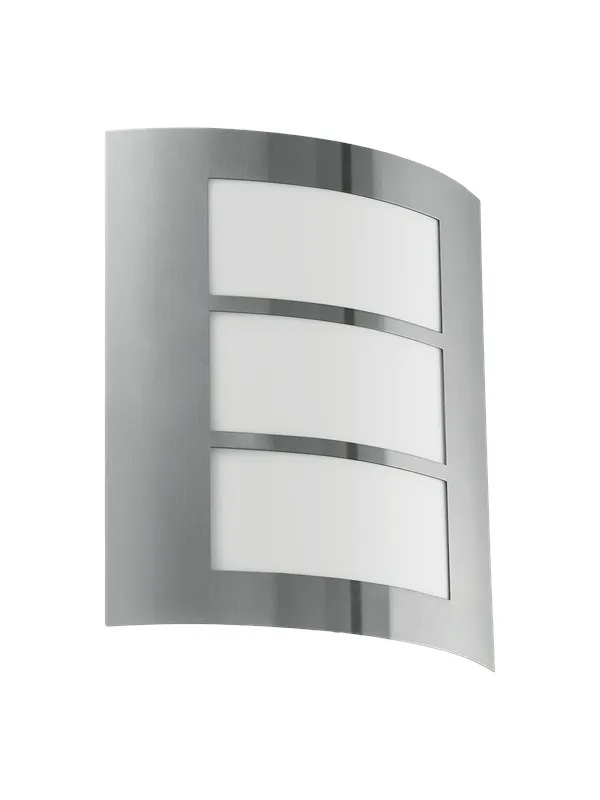 EGLO CITY outdoor wall lamp stainless steel