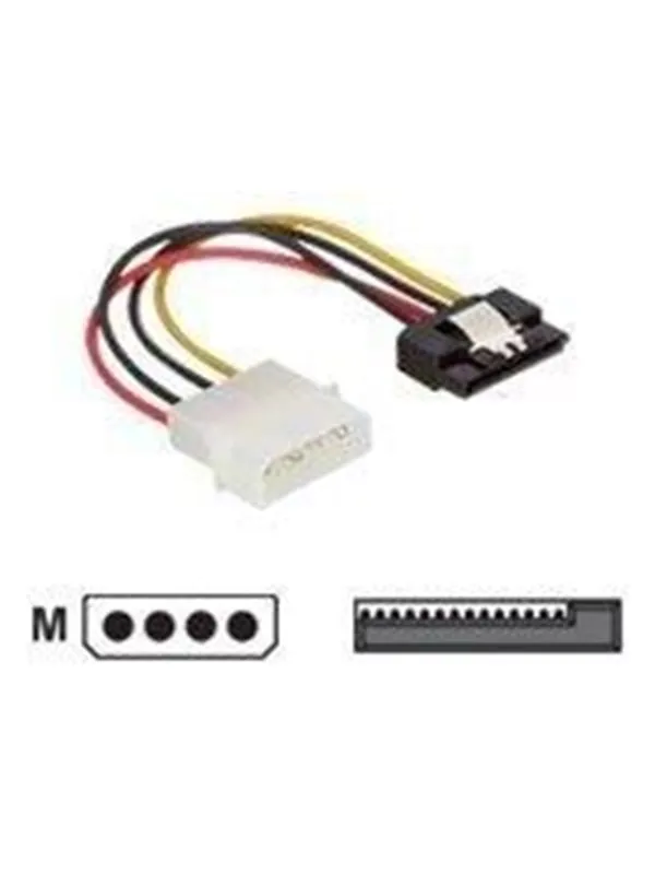 DeLOCK power adapter - SATA power to 4 PIN internal power - 12 cm