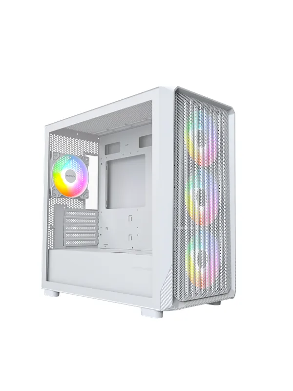 Montech X5M mATX White - Kabinett - Minitower - Hvit