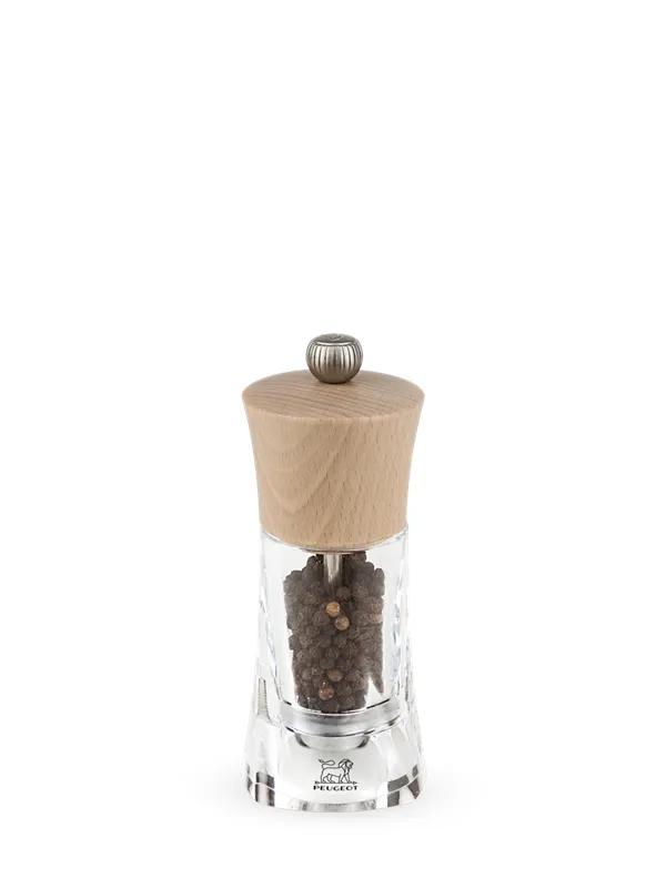 Peugeot Oleron pepper grinder Acrylic/Natural wood 14 cm