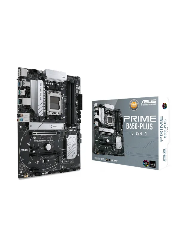 ASUS PRIME B650-PLUS-CSM Hovedkort - AMD B650 - AMD AM5 socket - DDR5 RAM - ATX