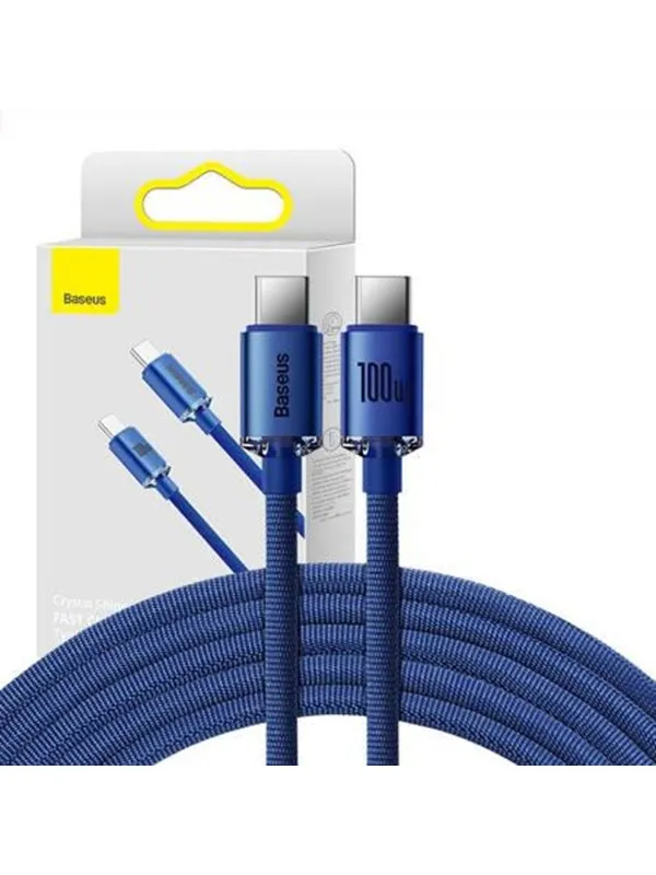 Baseus Crystal Shine cable USB-C to USB-C 100W 2m (blue)