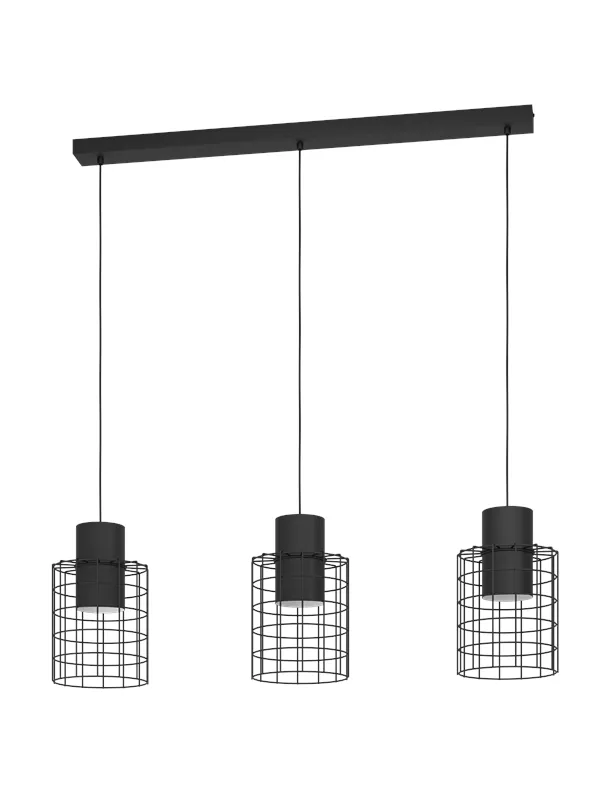 EGLO MILLIGAN long table pendant black