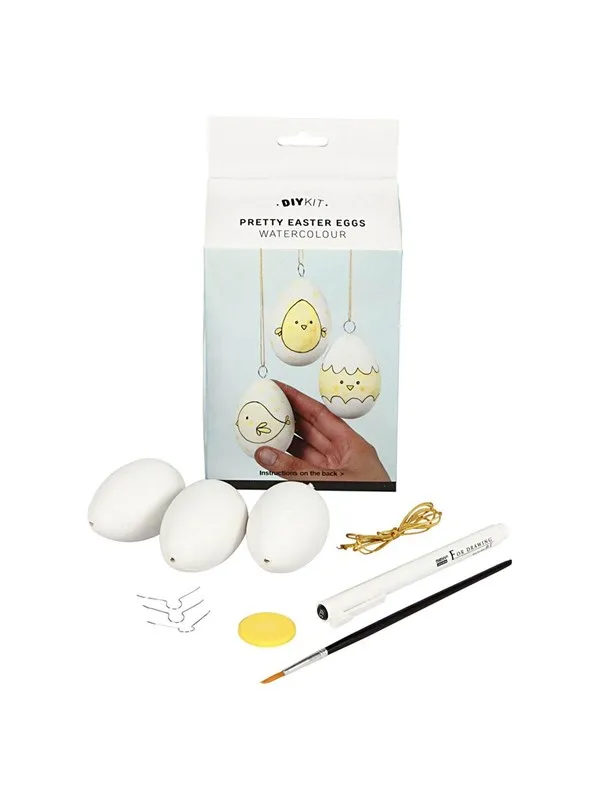 Creativ Company Watercolor set of Easter eggs