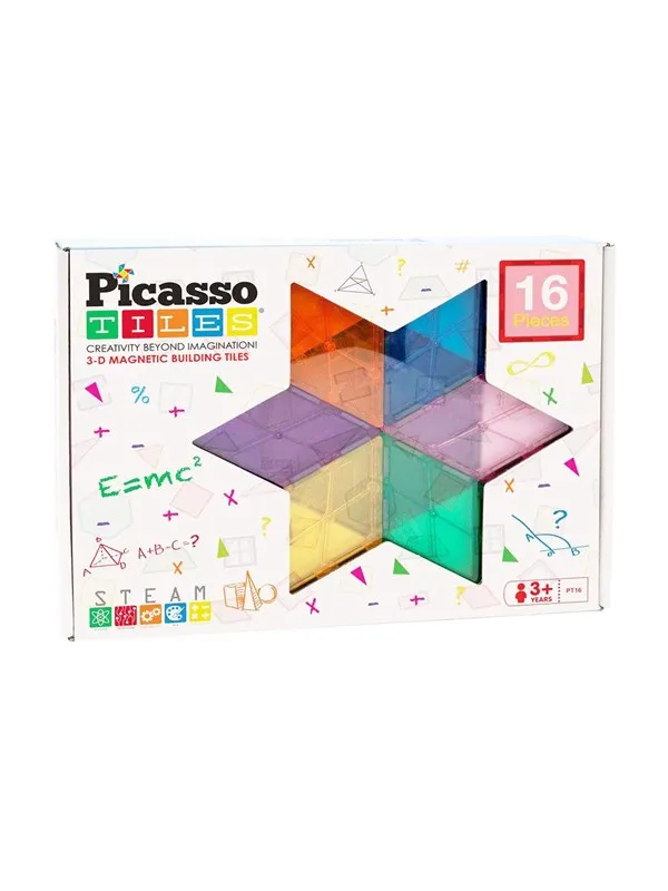 PicassoTiles 16-delt Magnetiske Fliser sett