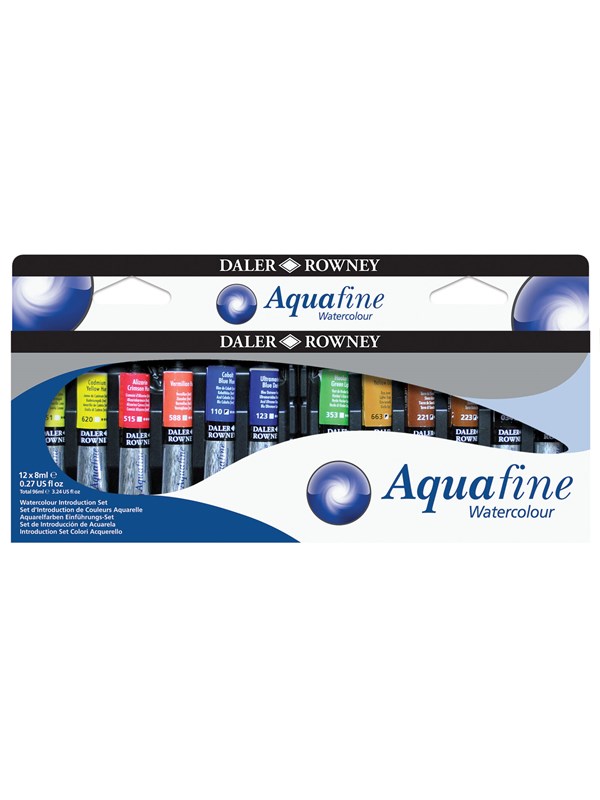Daler-Rowney Aquafine Watercolour Introduction Set 12x8 ml