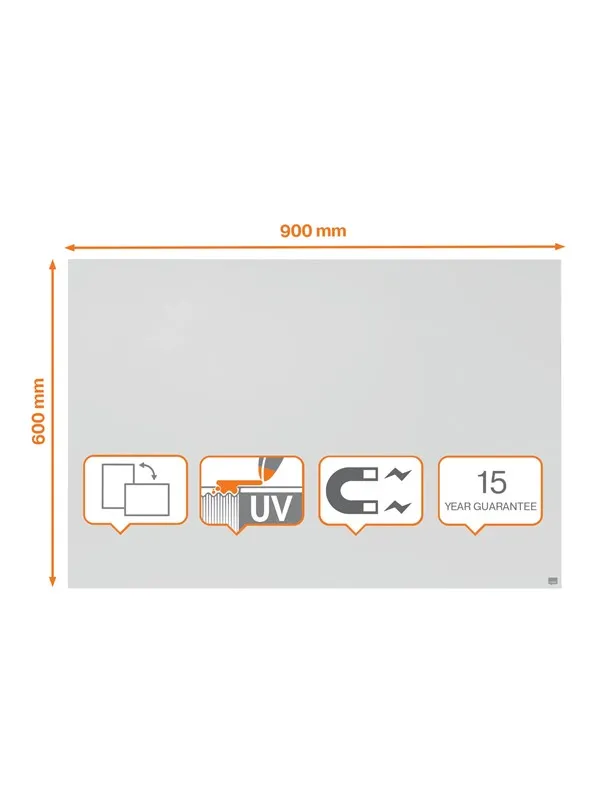Nobo Infinity Frameless Magnetic Whiteboard 900x600mm