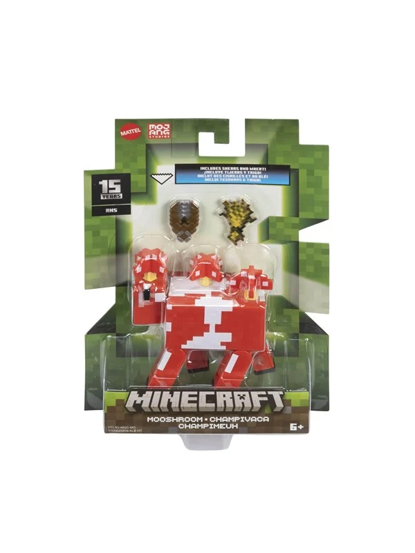 Minecraft - Mooshroom 8 cm - Figur